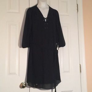 iZ Byerlee Black Long sleeve Dress Size Large